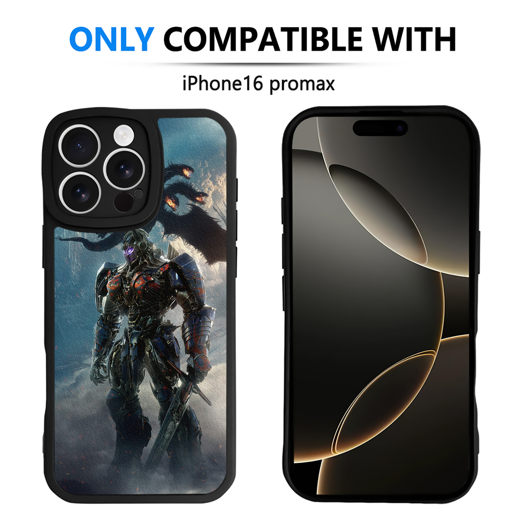 （画像用） Transformers トランスフォーマー 【iPhone 16シリーズ対応】シリコンスマホケース（レザー調） 材質：シリコン